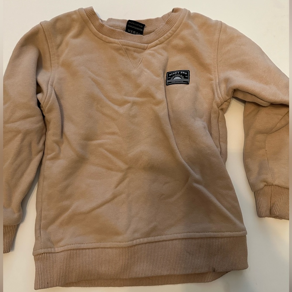 2T tan binky bro sweatshirt
